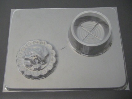 523 Rose Round Pour Box Chocolate Candy Mold